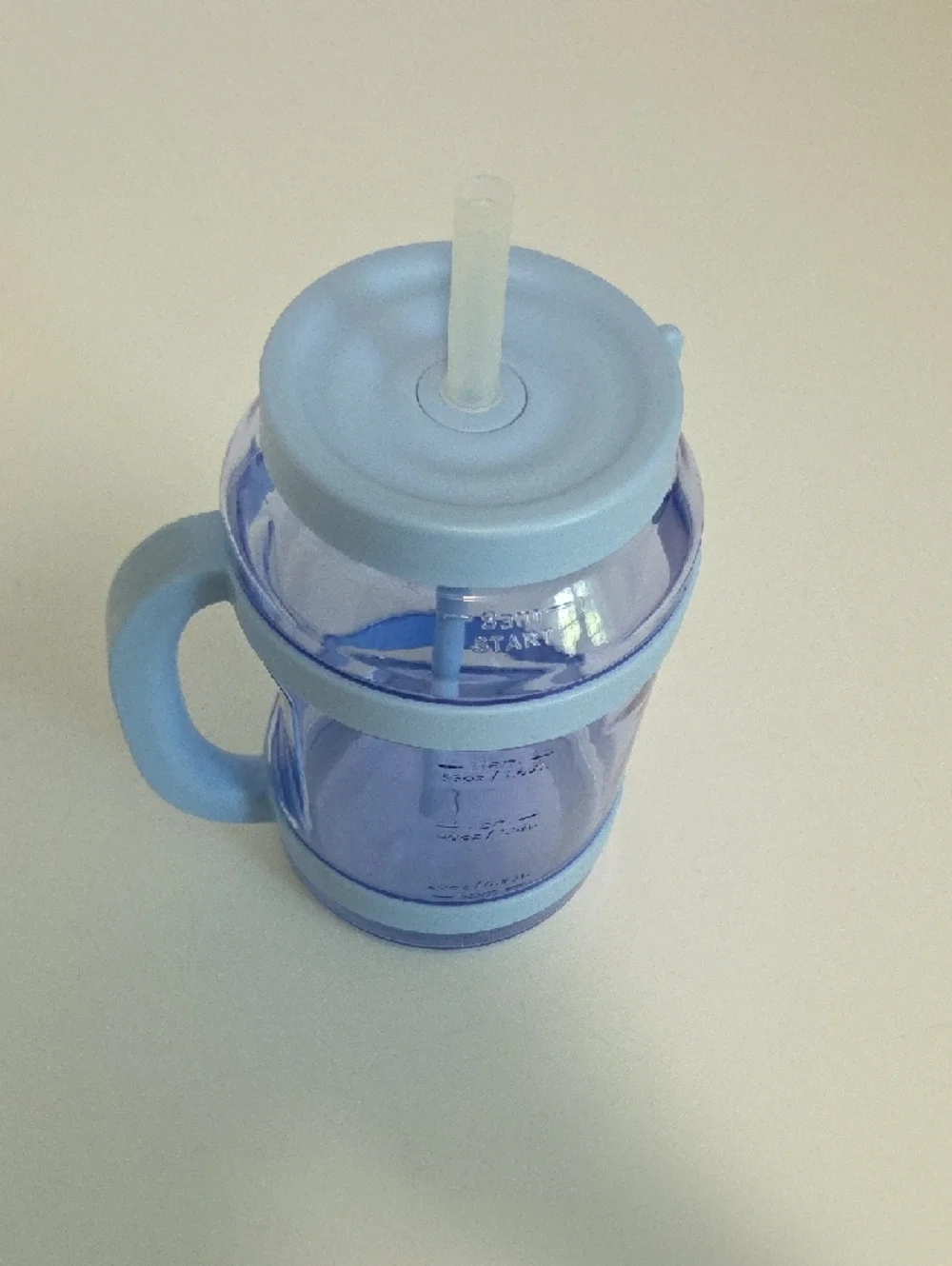 Blue Plastic 80 Ounce Water Bottle with Handle